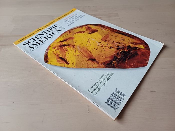 Scientific American Magazine Prehistoric Amber Issue 1996