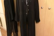 Women's Coat Black Chiffon button shirt coat