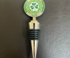 Celtic Shamrock wine stopper