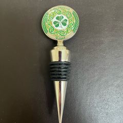 Celtic Shamrock wine stopper