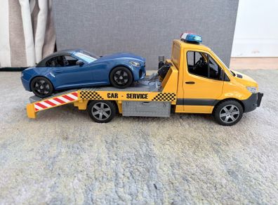 Bruder Mercedes-Benz Sprinter Car Transporter with Roadster