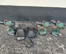 Bosch power tool drill set, 3 machines