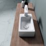 NEW SALE | Bathrooms Small Cloakroom Basin - Wall Mounted Basin - Rectangular Countertop Basin - One Left Hand Tap Image 3
