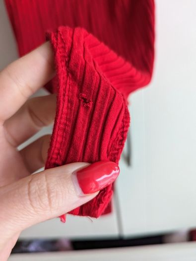 bodysuit Red ribbed bodysuit with straps from Bershka bodysuit Basic Red