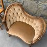 Victorian walnut Childs Conversation Sofa. Image 3
