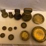 old weights Antique Brass Bell Weights Image 3