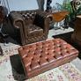 chesterfield tube+ large footstool Image 2