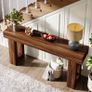 Rustic Brown Console Table  160cm Image 8