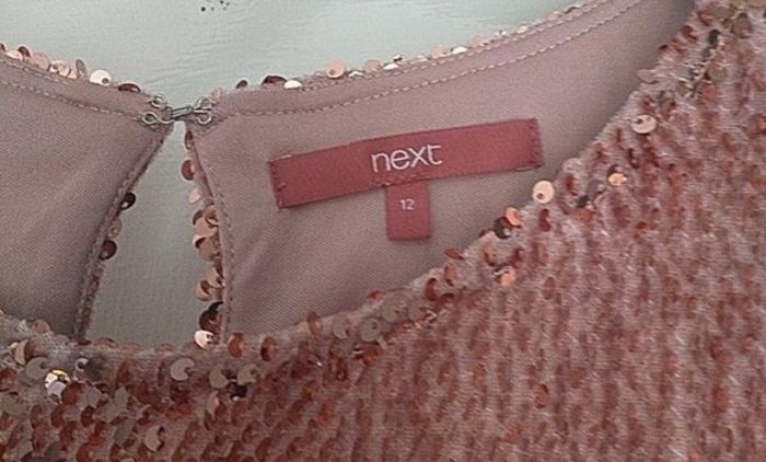Next sequin top pink 12