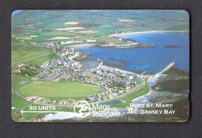 1989 Isle of Man 10 unit Post St Mary and Gansey Bay (GPT - Magnetic) Phone Card