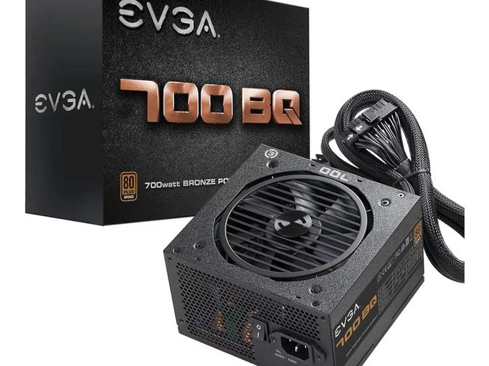 Brand new and factory sealed EVGA 700 BQ 700W 80+ Bronze power supply, never opened or used.