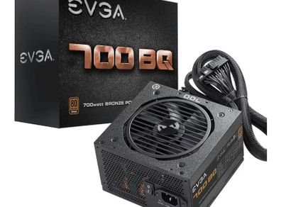 Brand new and factory sealed EVGA 700 BQ 700W 80+ Bronze power supply, never opened or used.