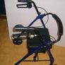 Mobility Rollator Walker + storage, brakes Image 3