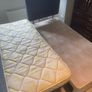 Single bed frame with guest mattress and headboard Image 4