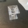 Galway crystal candle holder suits a dinner candle or a wide candle. Silver candle included. Image 5