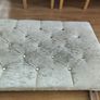 headboard king bed velvet silver grey diamonds Image 2