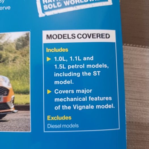 Ford Fiesta Petrol (2017-2023) Haynes Repair Manual