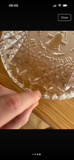 Waterford Crystal 1991 12 Days of Christmas Collection Plate