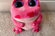 Ty Smitten the Pink with Hearts Frog approx. 14 cm. Used Please see photos