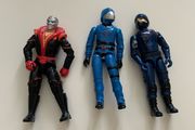 Vintage Action Force / GI Joe Cobra Figures - Destro, Cobra Commander &amp; Cobra Trooper