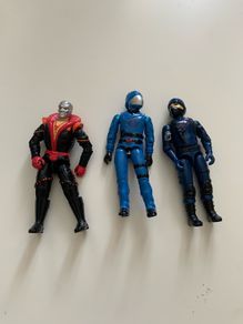 Vintage Action Force / GI Joe Cobra Figures - Destro, Cobra Commander & Cobra Trooper