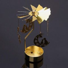 Tea Light Set with Spinning Cats on the Moon - nice gift