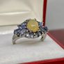 Silver ring with Opal and Lolite Image 3