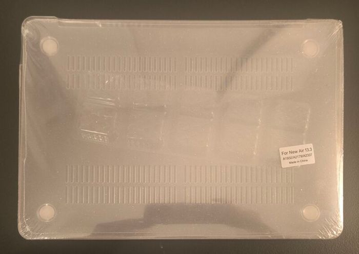 Clear Glitter Hard Case Compatible with MacBook Air 13.3" (A1932 / A2179 / A2337)