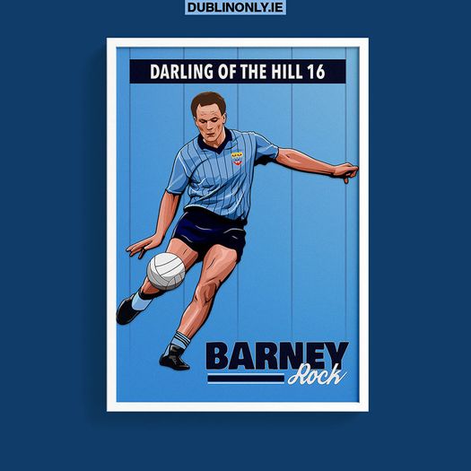 Barney Rock Dublin GAA Art Prints (A4 Size)