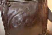 Unisex  Longchamp cross body bag, chocolate brown
