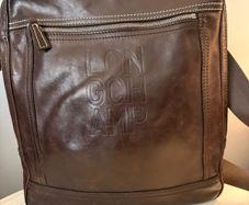 Unisex  Longchamp cross body bag, chocolate brown