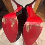 Ladies Shoes Louboutin Style. Black Patent Leather Image 3