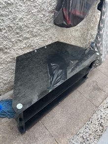 glass tv cabinet