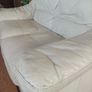 2 cream leather 2 seater sofa s Image 3