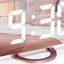 Mirror Alarm Clock,Digital Alarm Clock Large 6.5" LED Display with Light Sensing Dimming Mode,Adjustable Brightness,2 USB Charging Ports Image 6