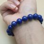 Top Quality Lapis Lazuli Gemstones Beads Bracelet Image 10