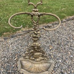 Vintage Solid Brass Umbrella / Cane Stand