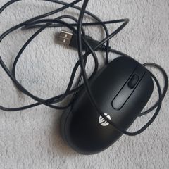HP USB Wired 3 Button Optical Scroll Mouse Black