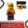 Speed Champions McLaren F1 Team MCL38 Race Car Toy - Model Kit w/a Collectible Formula 1 Driver Minifigure - Gift for 10+ Year Old Boys, Girls and Adult Motorsport Fans - 77251 Image 4