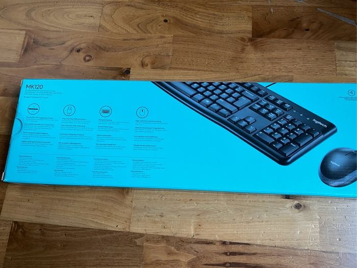 Brand New Wired Keyboard and Mouse (Logitech - MK120)