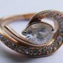 Vintage 18K GP Gold Plated Ring size M Image 4