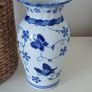 Blue and White Regency Ironstone Vase Image 2