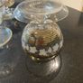 Rare  and fabulous Set of six vintage mid century sherbet glasses Image 2