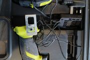 Cordless drill with charger in case