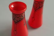 Antique Bohemian Glass Vases