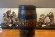 Antique "RB" Coopered Oak Beer Barrel