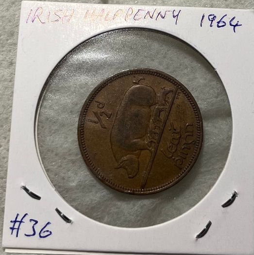 Irish Halfpenny 1964