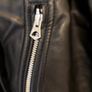 Bershka Cropped Faux Leather Biker Blazer Jacket in Black Image 2