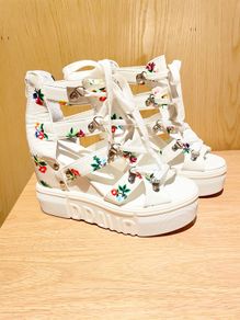 Woman's High Platform Wedges Uk Size6 - Brand New