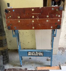 Black & Decker Workmate 400 Workbench & 2 Steel Frame Work Trestles